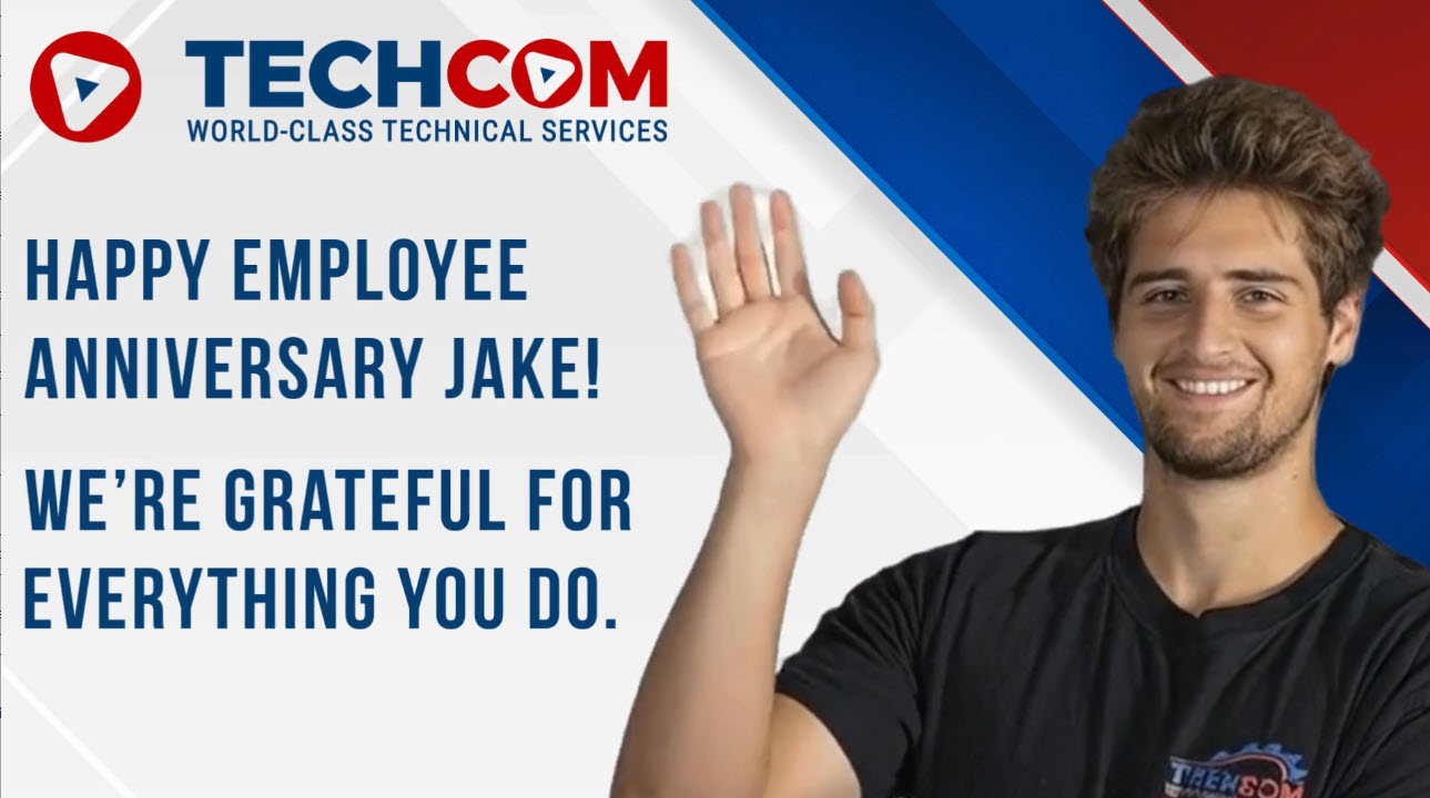 Happy Employee Anniversary Jake